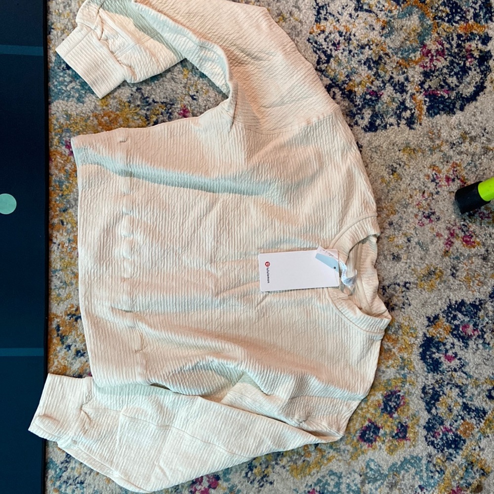 NWT lululemon perfectly oversized crop crew